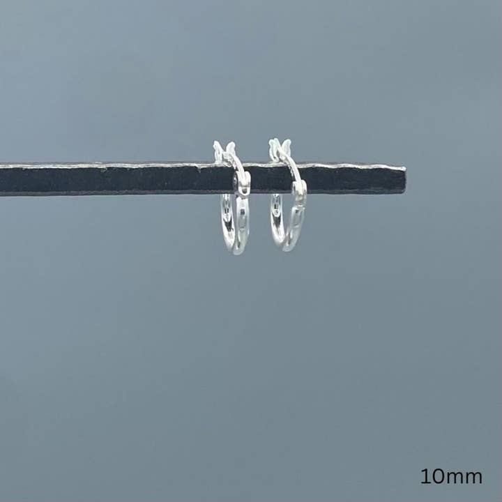 Something Silver - Wholesale Hoop Earrings - 1.5mm Sterling Silver French Lock Tube Hoops