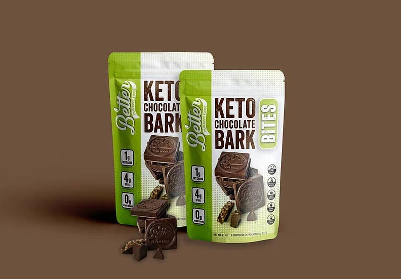 Better Than Good Foods - Wholesale Chocolate bar - BTG Keto Chocolate Bark BITES (Bag of 6, 10g Bites)1
