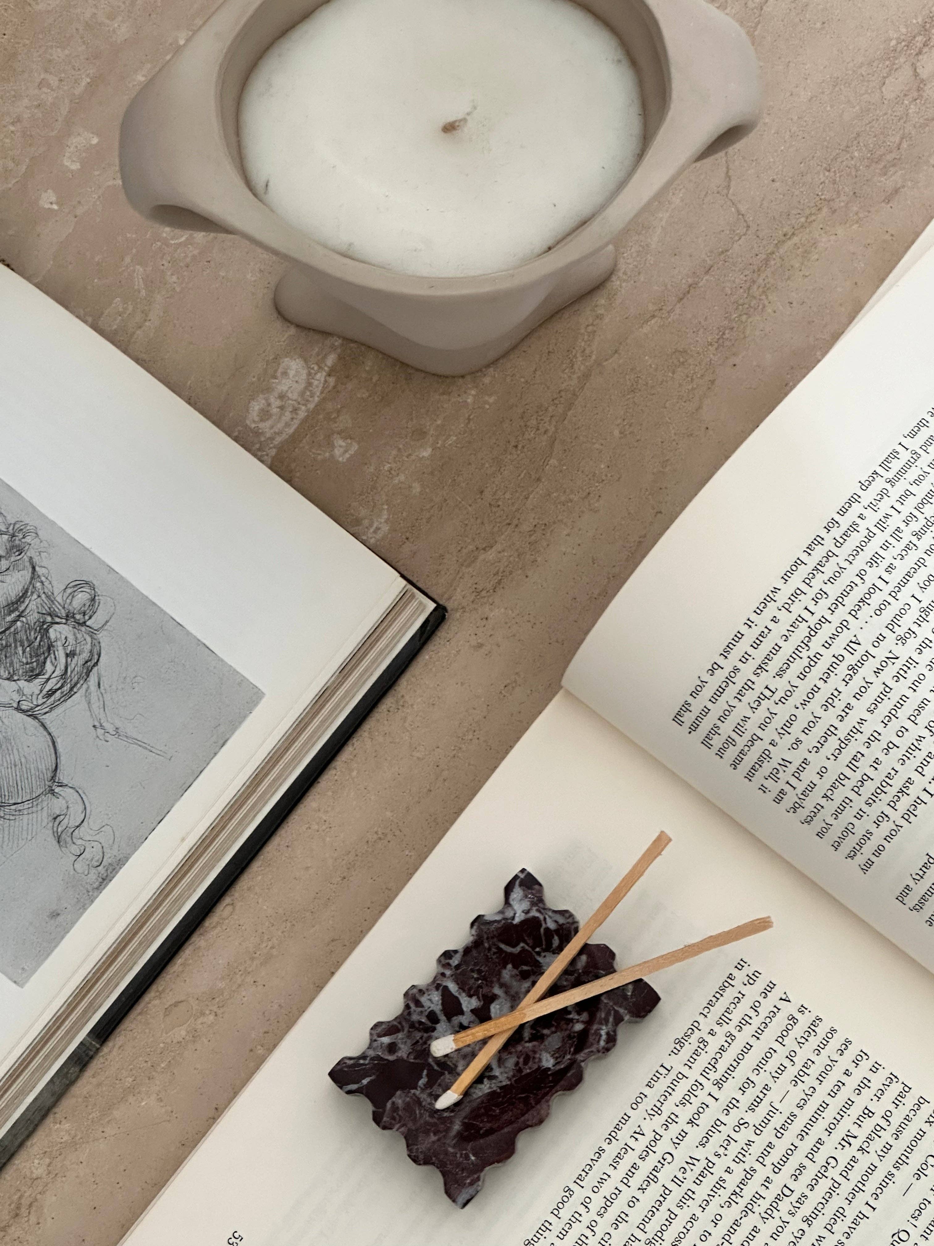 Aesthete Label - Wholesale Jewelry Dish - VESTA TRAY BLACK FOREST MARBLE1