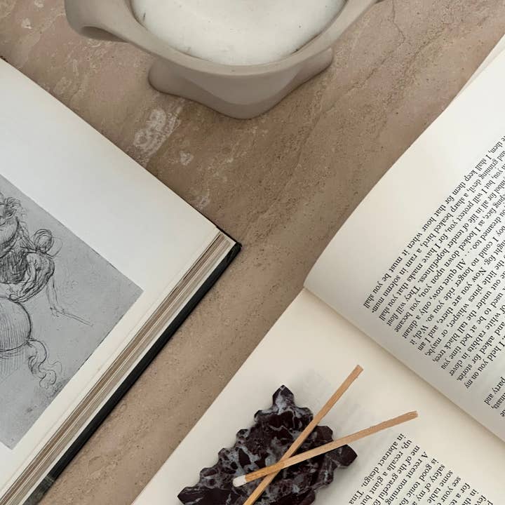 Aesthete Label - Wholesale Jewelry Dish - VESTA TRAY BLACK FOREST MARBLE1