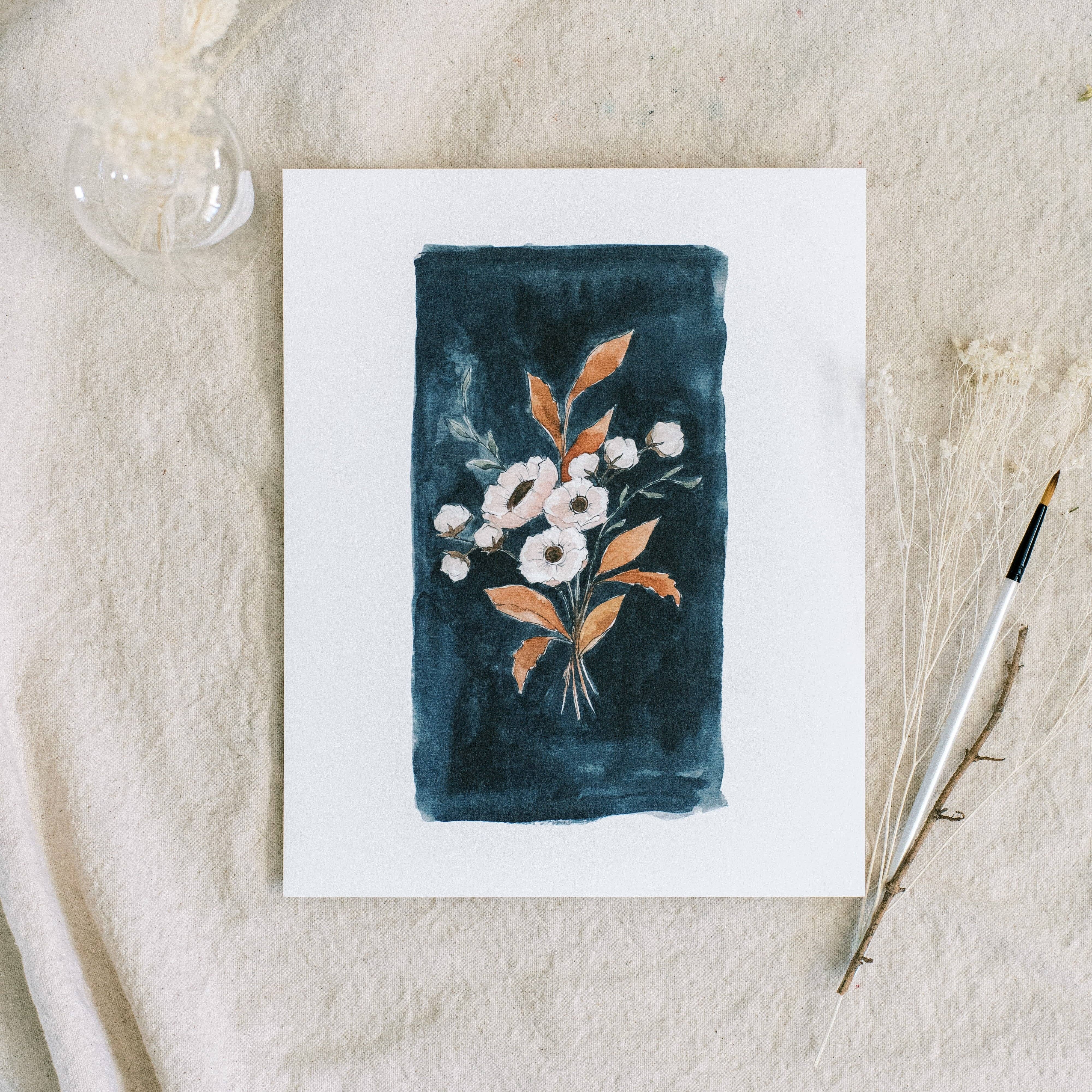 Midnight Fall Bunch | Art Print for wholesale by Coley Kuyper Art