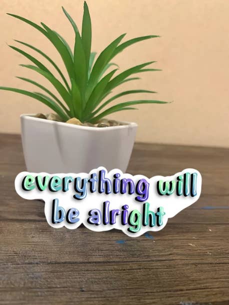 Adesivo «Tutto andrà bene» per la vendita all'ingrosso da parte di darkivyboutique