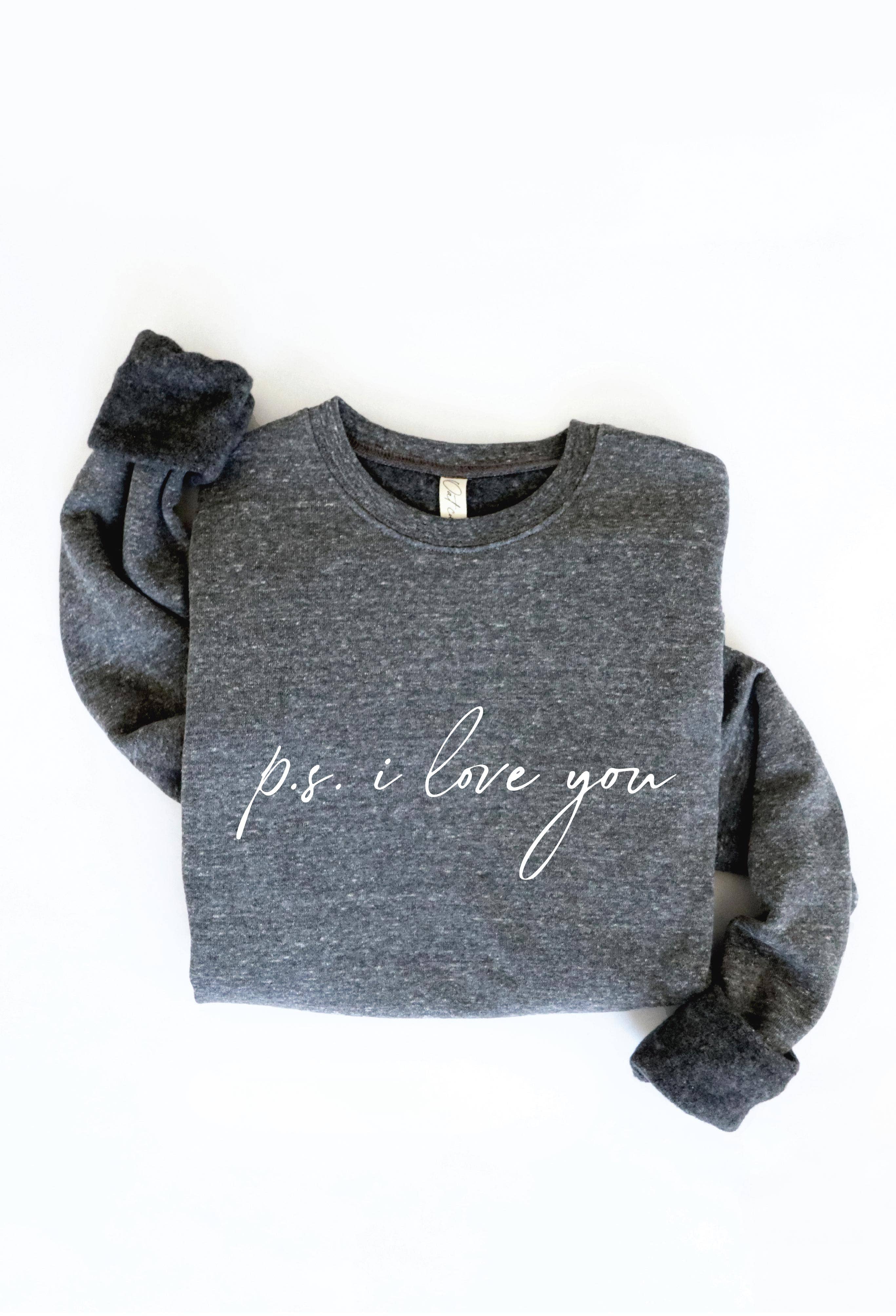 OAT COLLECTIVE – Engroshandel Grafisk Sweatshirt - Dame – PS Jeg elsker dig Grafisk sweatshirt12