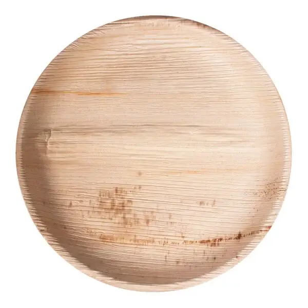 Palm Plates LLC - Wholesale Dinner Plate - 10" Extra Large Round Compostable Palm Leaf Plate2