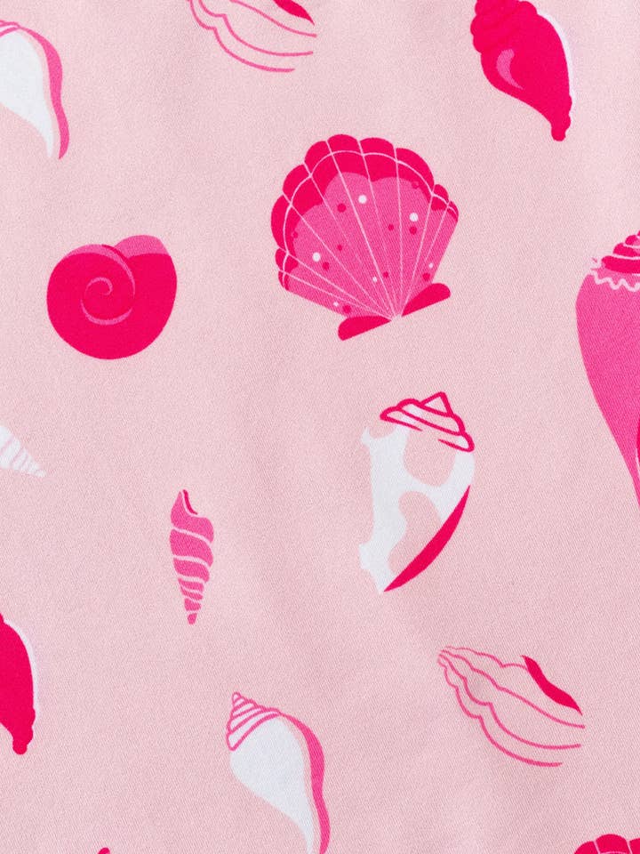 Monica + Andy - Wholesale Tank Top - Kids - Racerback Peplum Tank_Pink Seashells