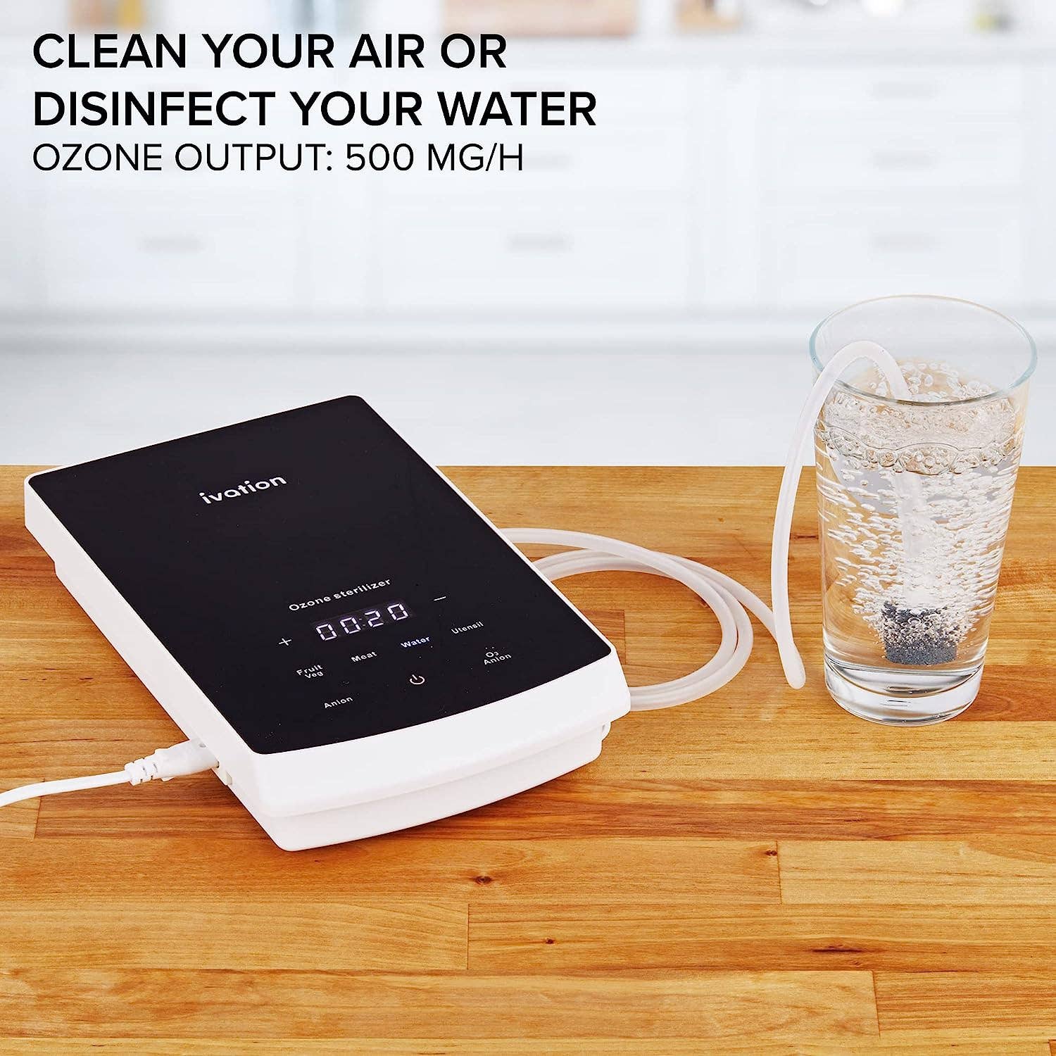 Ivation - Vente Purificateur d'air - Générateur d’ozone portable polyvalent pour air et eau7