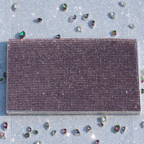 Elise Pink - Wholesale Eyeshadow Palette - Glitter Eyz Eyeshadow Palette with Rhinestones 9