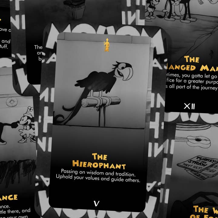 Ibiza Tarot USA - Wholesale Tarot Cards - The Steamboat Willie Tarot - Major Arcana - Mickie and Minni4