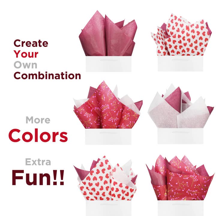 BllalaLab - Wholesale Tissue Paper - Classic Floral Vines Pattern Gift Wrapping Tissue Paper5