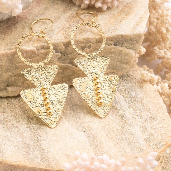 Sumeria Earrings Gold and other Purchase Wholesale santeria products. Free Returns & Net 60 Terms on Faire trending on Faire.