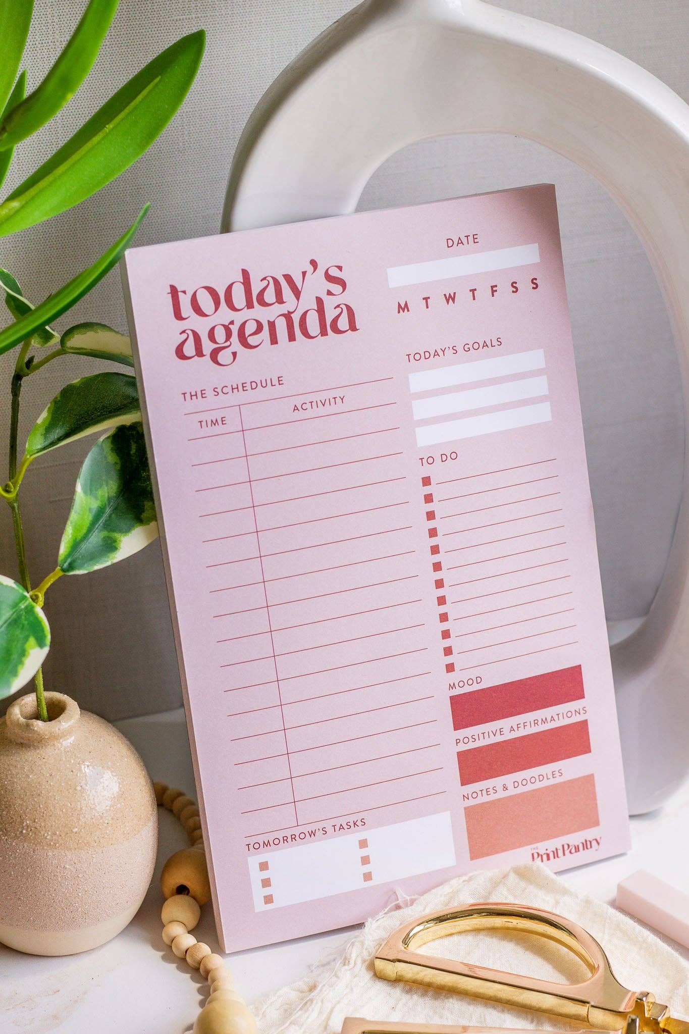 The Print Pantry - Wholesale Notepad - Daily Agenda Notepad5