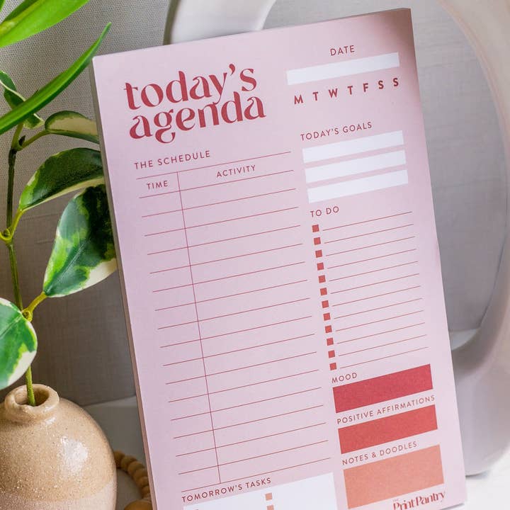 The Print Pantry - Wholesale Notepad - Daily Agenda Notepad5
