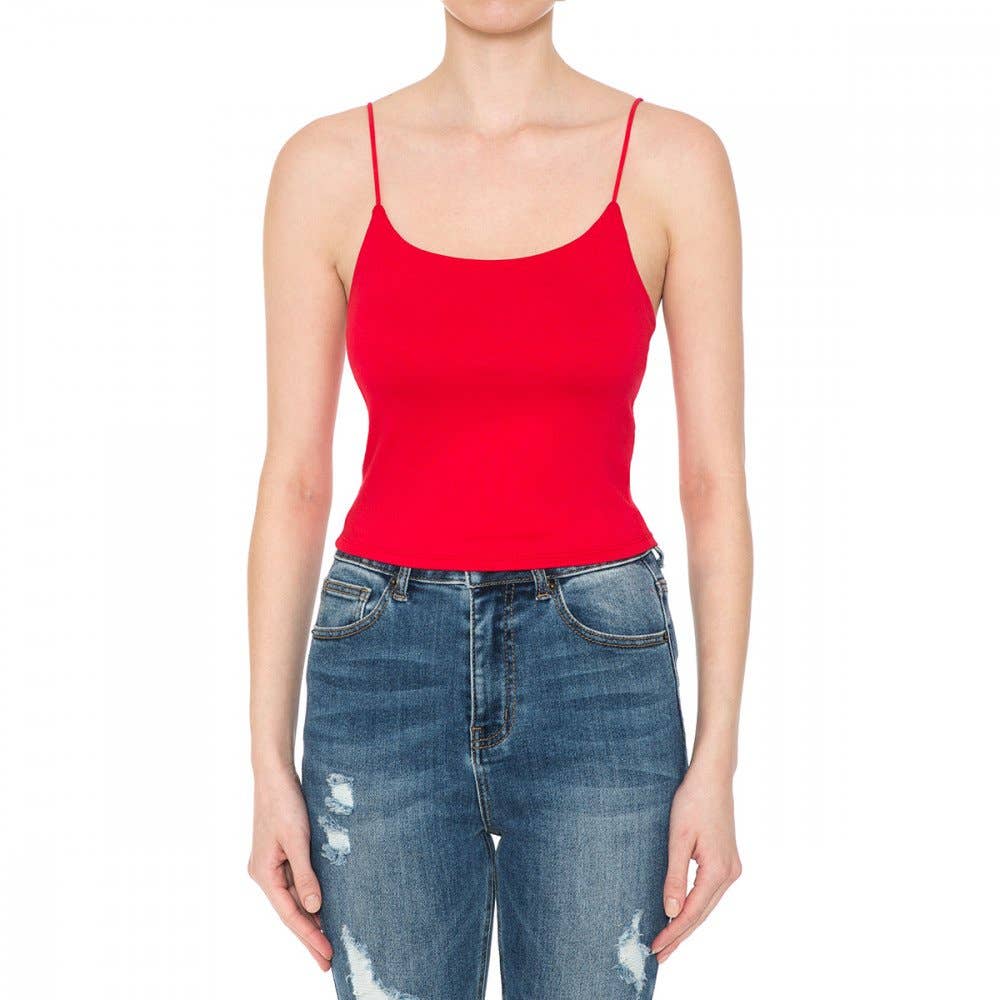 Paperdoll - Wholesale Camisole - Women's - SKINNY CAMI STRAP CROP TOP11