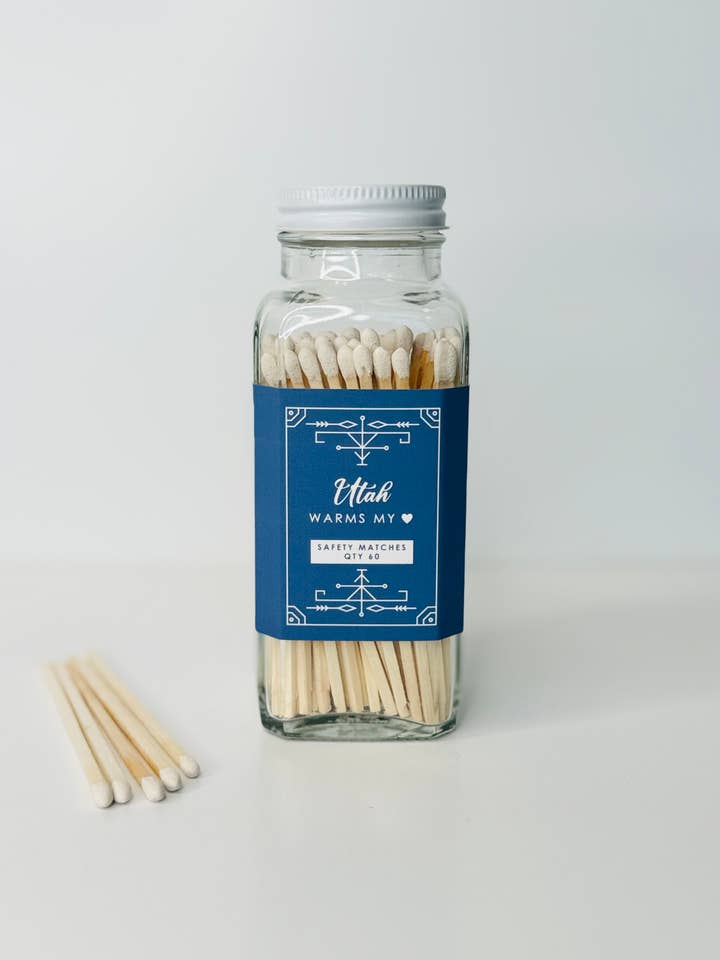 Utah Safety Matches - Utah Warms My Heart for wholesale by Rambling Caravan