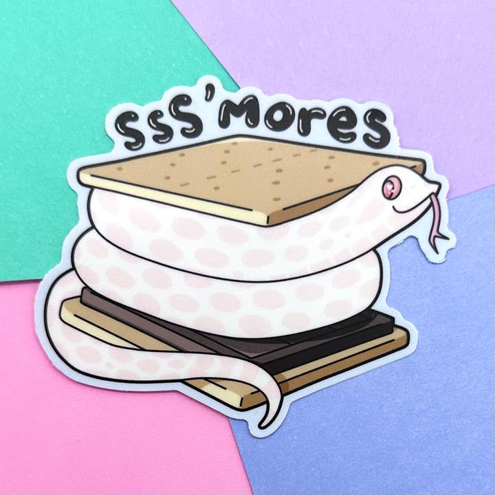 S'mores Marshmallow Sticker for wholesale by MarshyNoodle