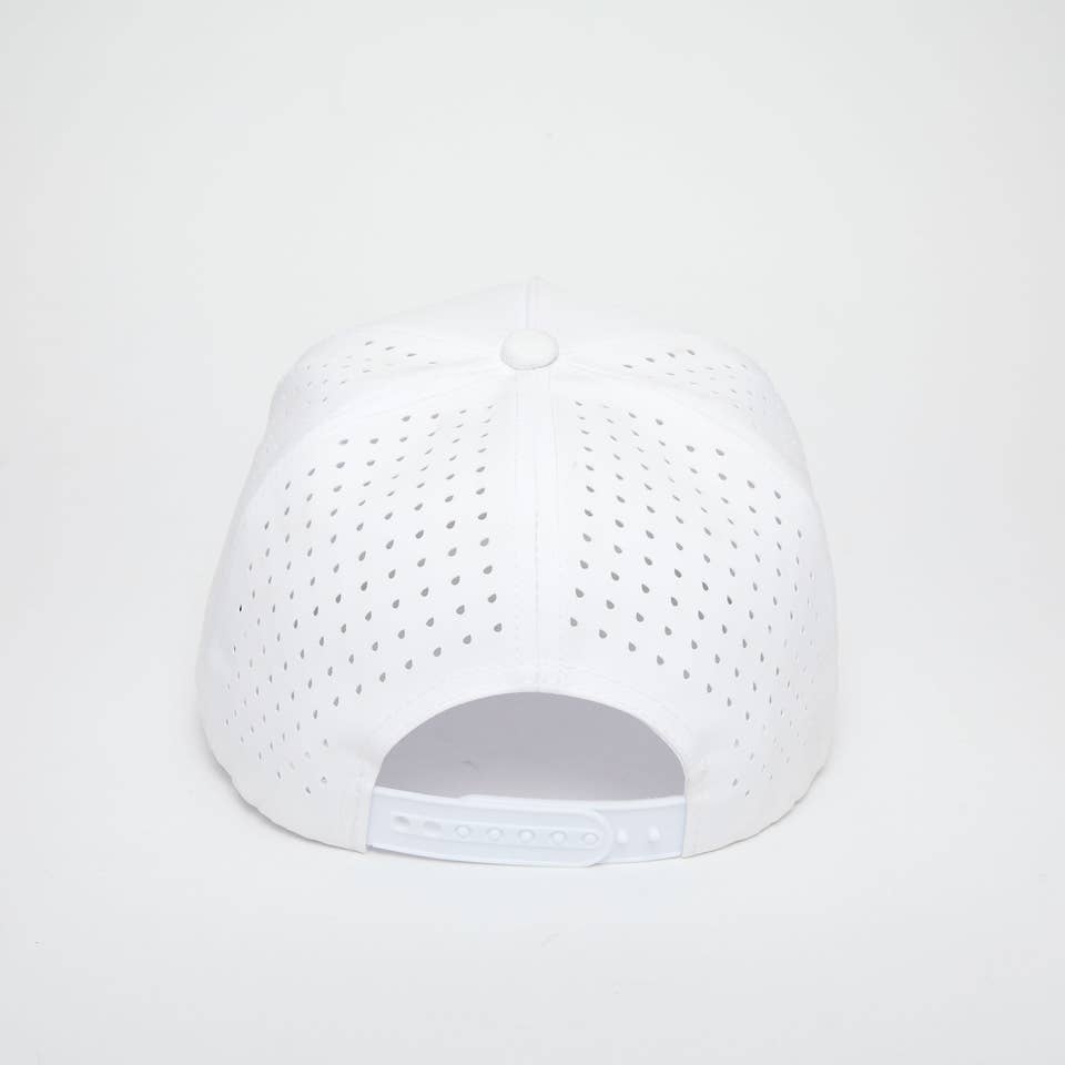 Funky Junque - Wholesale Baseball Cap - Unisex - Blank Laser Cut Golf Rope Cap - White2
