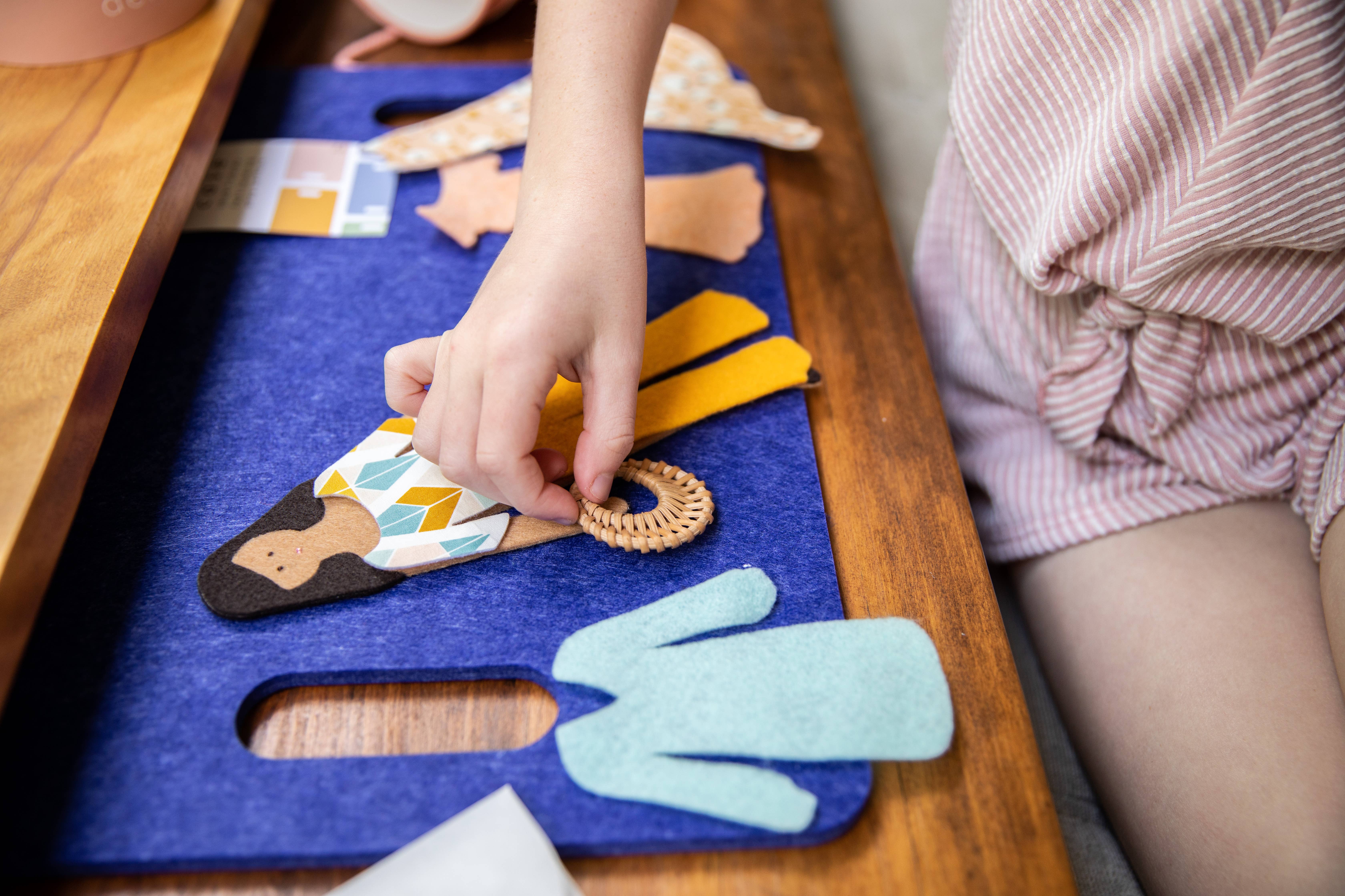 Lowercase Toys – wholesale Docka - Barn – Filt Doll - Deluxe Set i karamell11