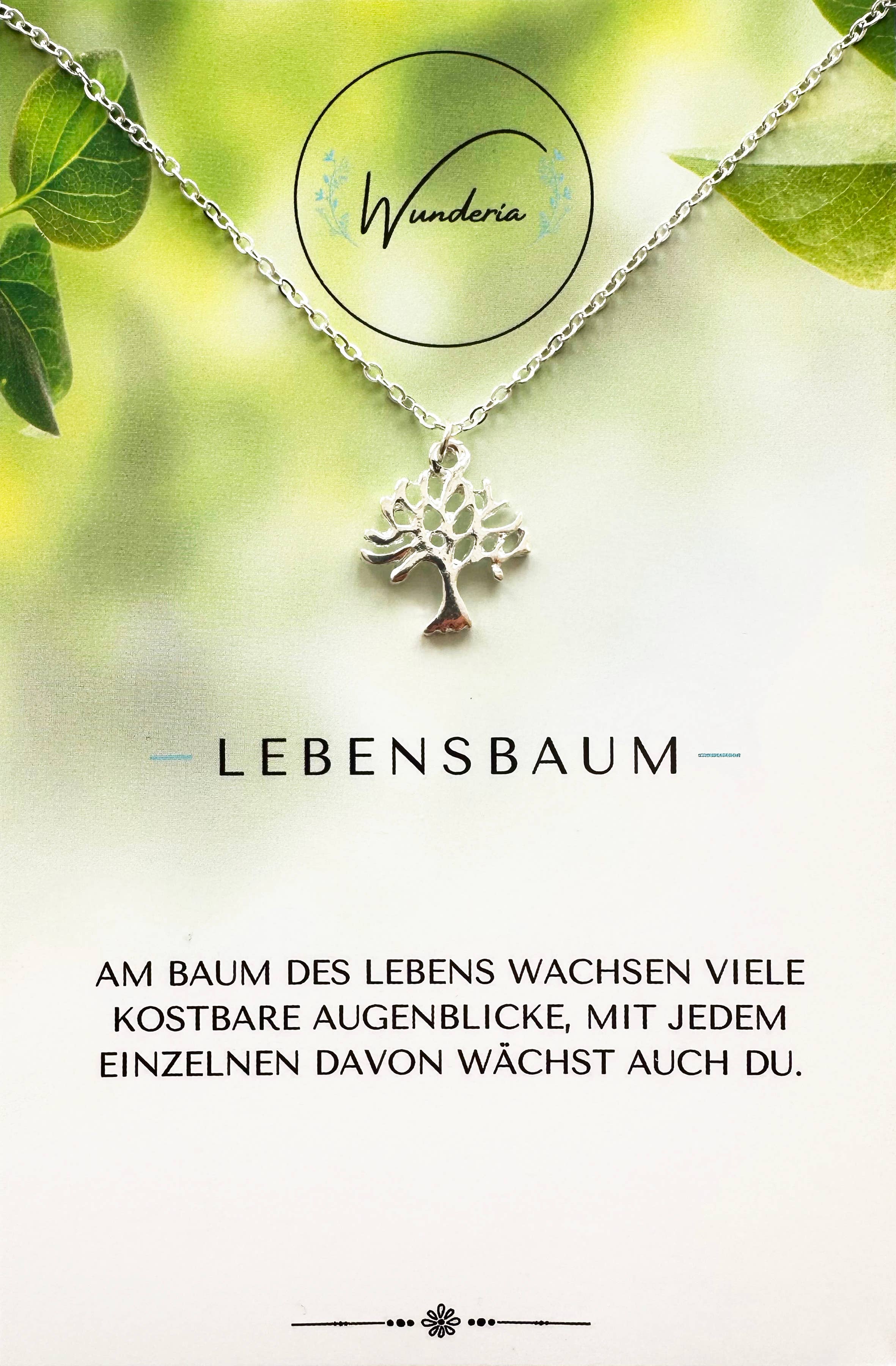 gold Tree of life necklace fashion jewellery silver for wholesale on Faire