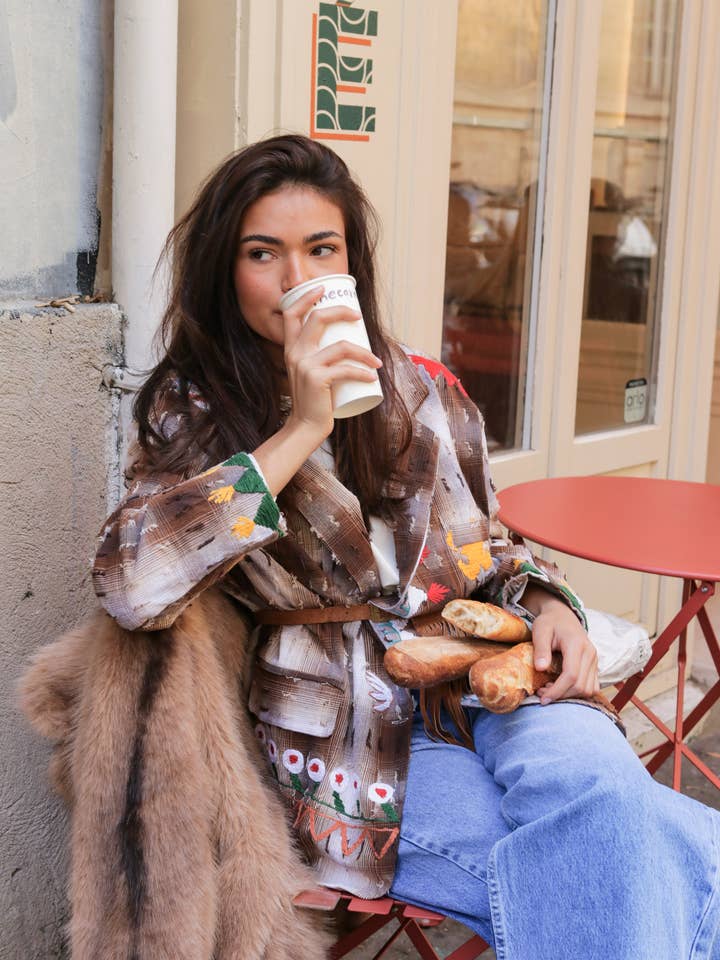 The Corner – Engroshandel Jakke - Dame – Broderet blazer kanel2