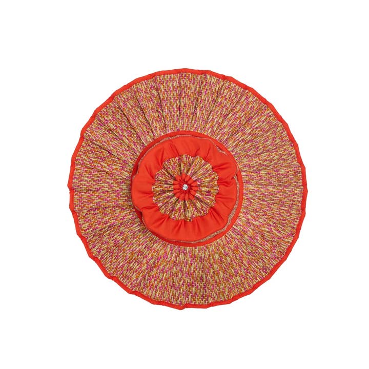 Bougainvillea | Tangerine | Island Capri Hat for wholesale on Faire