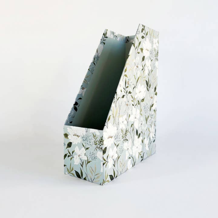 Beth Schneider Designs, LLC - Wholesale Magazine Rack - Tranquility Floral Soft Touch Magazine Holder2