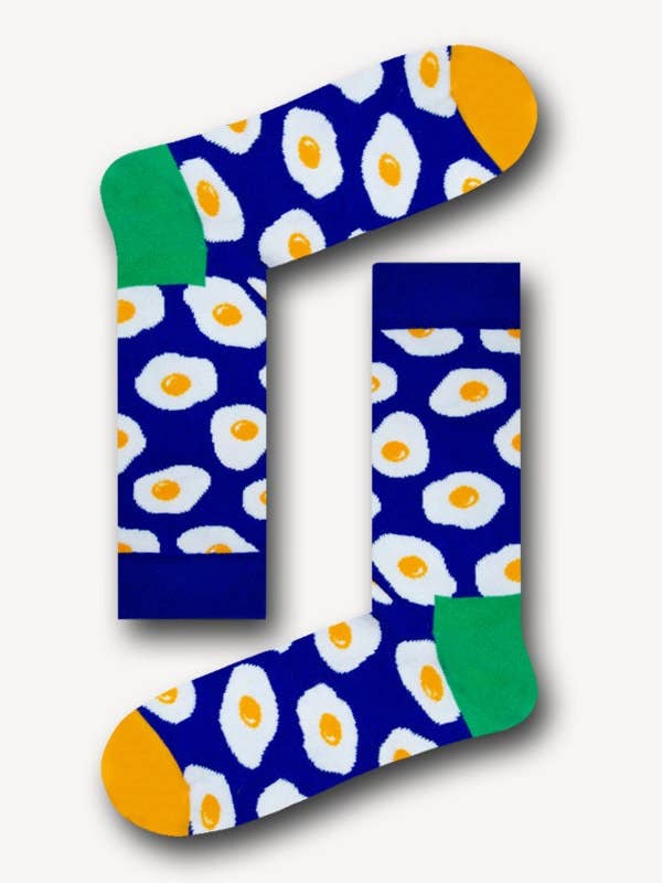 Chaussettes unisexes à thème œuf pour les amateurs d'œufs pour la vente par Socksbros LTD