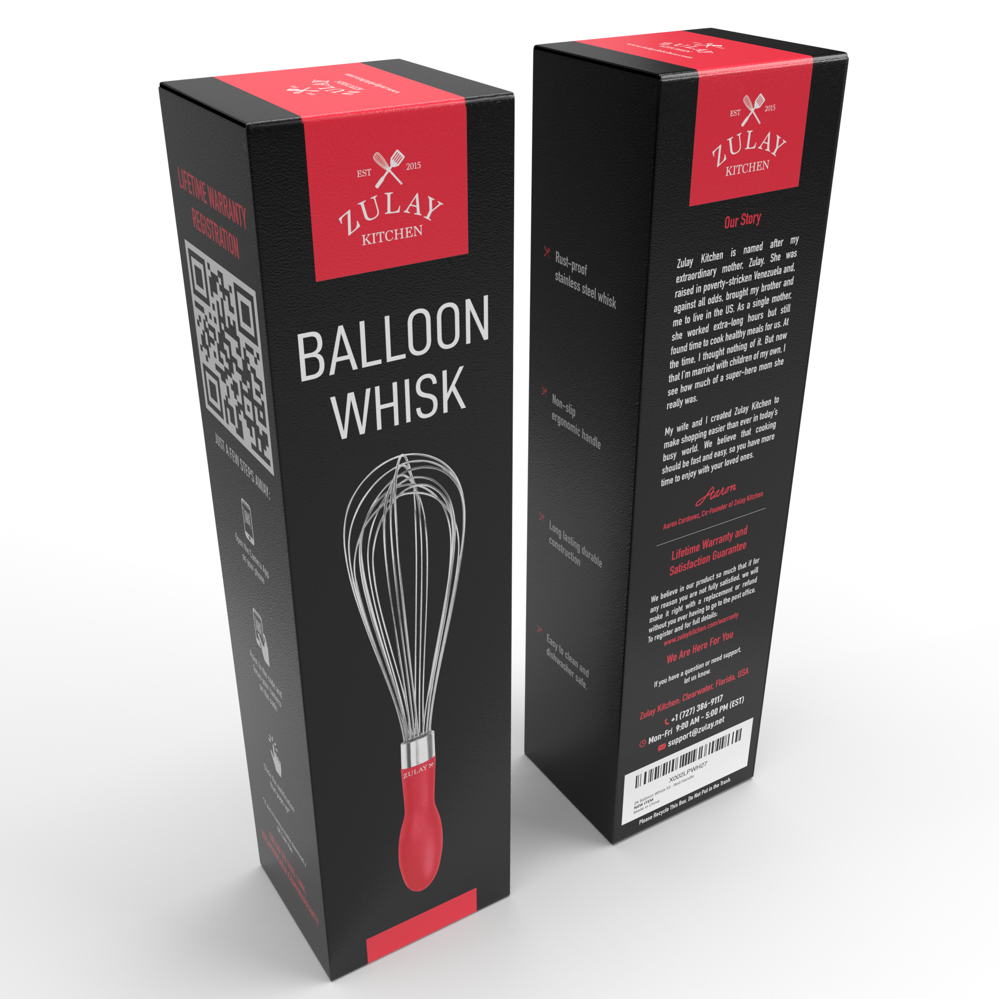 Zulay Kitchen – wholesale Visp – Ballong rostfritt stål visp med mjukt silikon handtag11