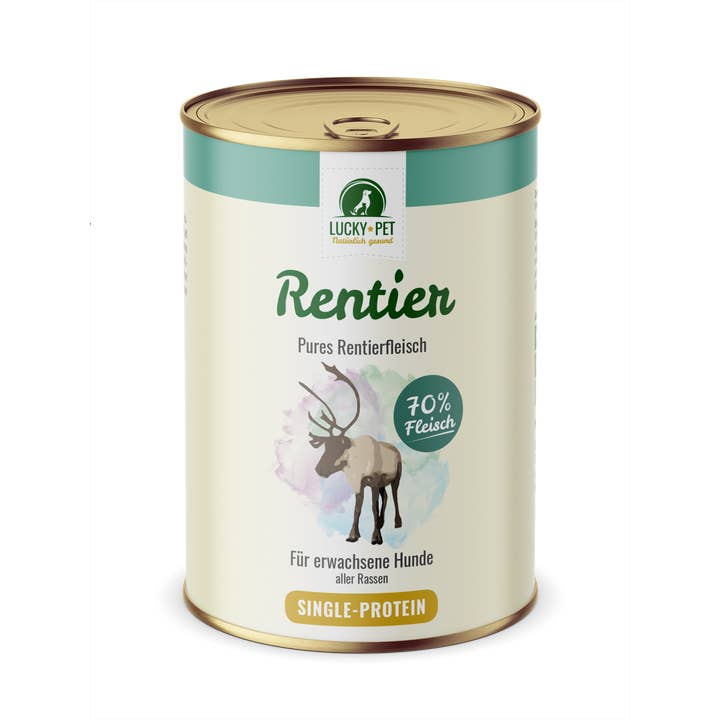 Lucky-Pet puur rendiervlees 800 g voor wholesale door Lucky-Pet Handels- und Produktions GmbH
