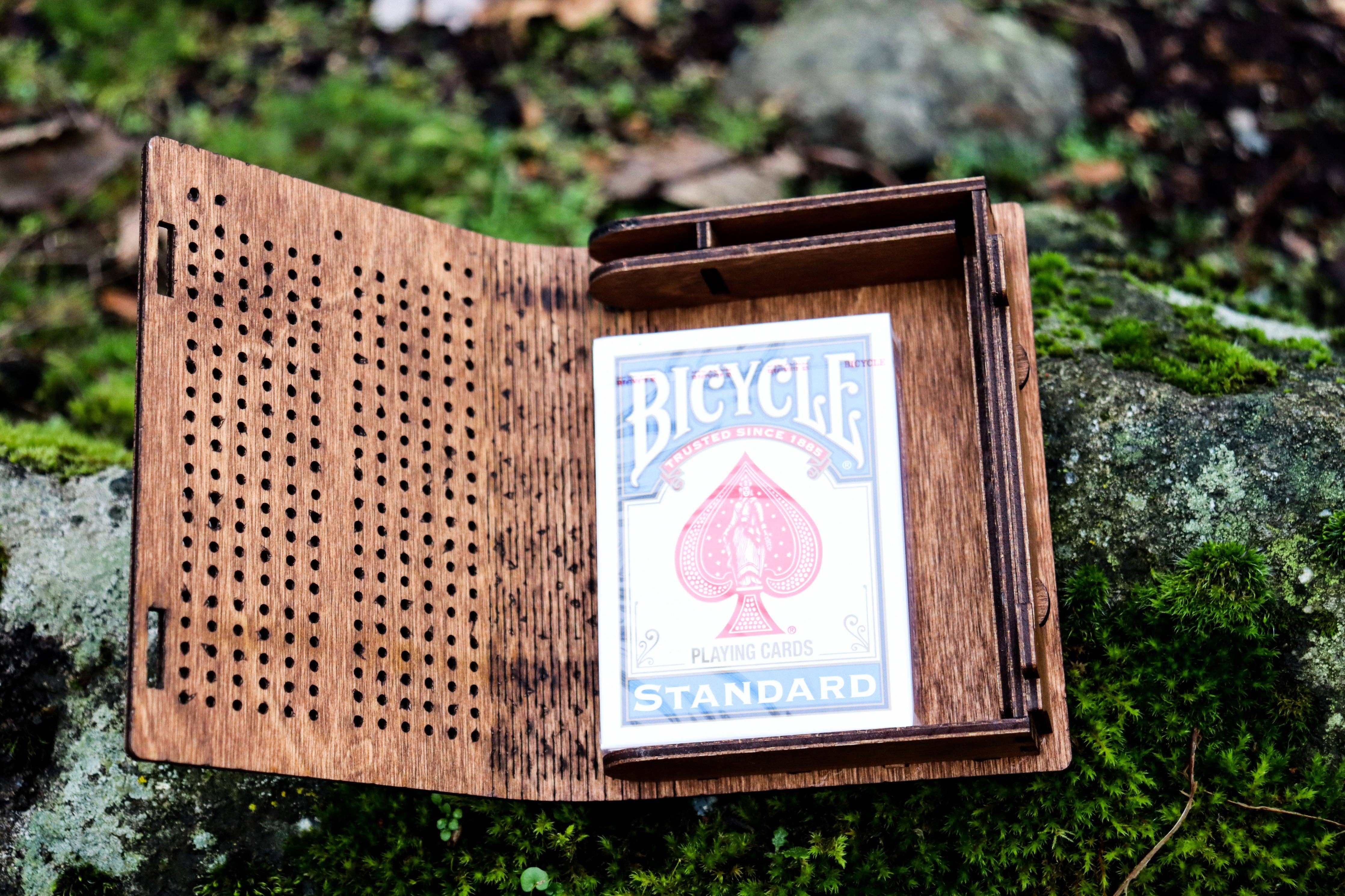 MIY Olympia - Wholesale Board Game - Travel Cribbage Board with Living Hinge1