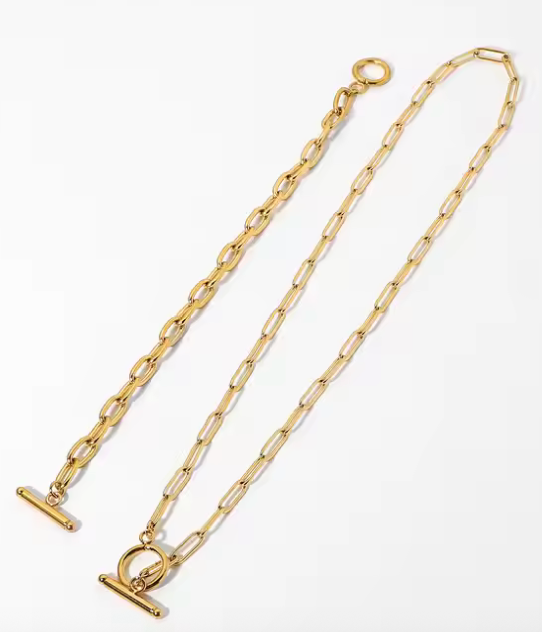 HoopLa – Großhandel Glieder- & Kettenarmband – Kettenarmband mit Knebelverschluss - PVD 14K Wasserdicht6