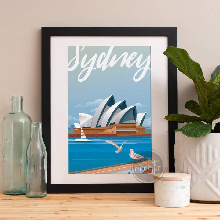 Sydney Print, Sydney Skyline, Sydney Art, Sydney Poster, Sydney Watercolor, Sydney Art Print, Sydney Map, Sydney Wall Art, Australia Art Travel7 for wholesale by DreamMachine Prints