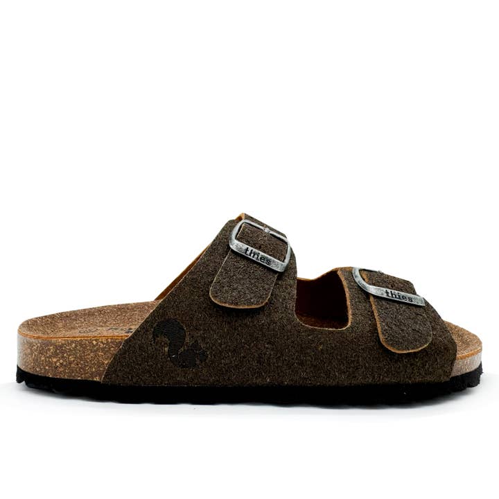 thies 1856 ® Eco Palm Sandal vegan donkere palm voor wholesale door thies