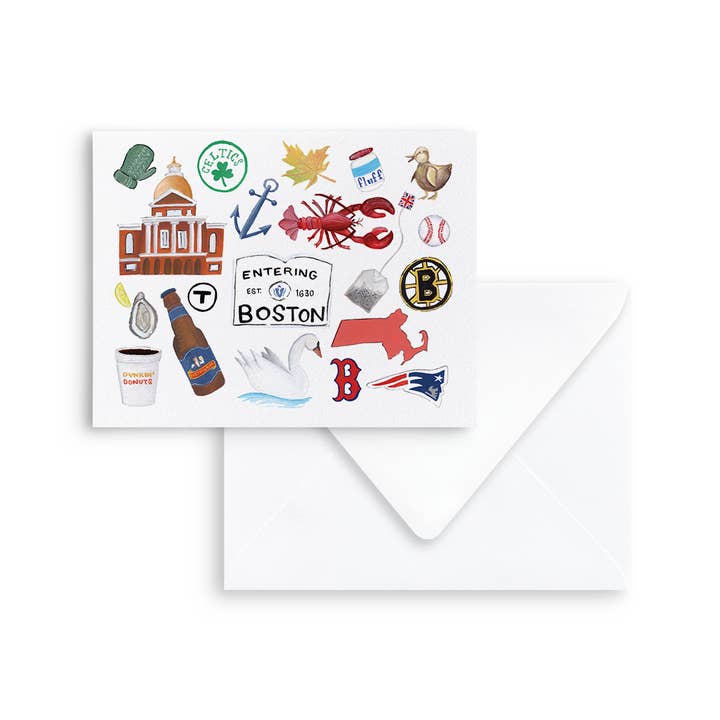 Boston Favorite Things Grußkarten für den Großhandel von Lexi Mayde