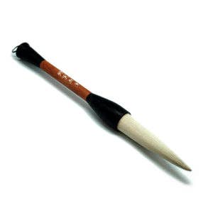 Brush, Large Wooden Handle Flat Top, Goat Hair. #HSB108 for wholesale by World Treasure Trading