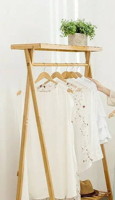 everythingbamboo - Wholesale Kapstok - Bamboe kledinghanger en kapstok met hoedenhouder, organiser voor kleding6