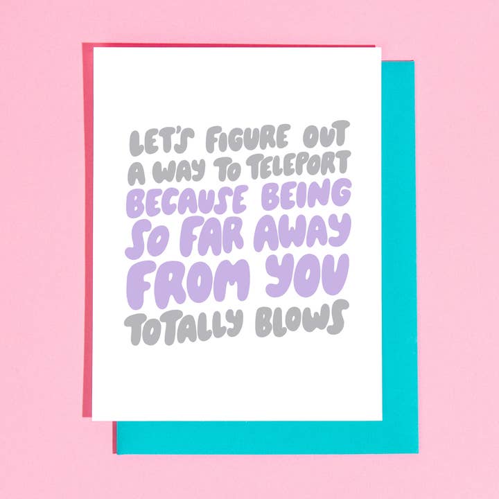 Teleport Greeting Card — AKTUALISIERTE VERSION VERFÜGBAR für den Großhandel von Your Gal Kiwi