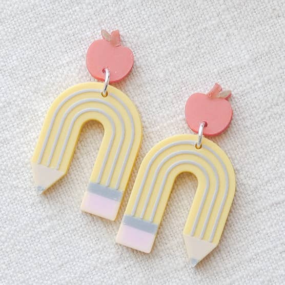 Pendientes Teach Gifts, pendientes de agradecimiento a los profesores para venta al por mayor de Hello Cutters