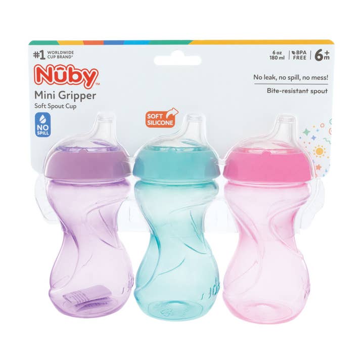 Nuby - Wholesale Drinking Glass/Cup - Kids & Baby - Nuby Mini Gripper Soft Spout Trainer Cup