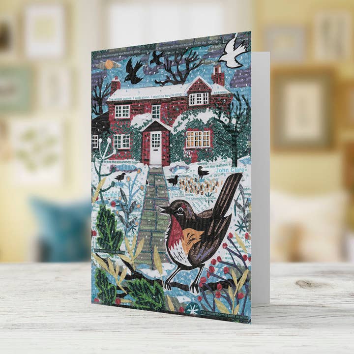 Jamie Poole – Cartão de saudação diária por atacado – Os Invernos da Primavera – Cartão de Arte A5, Pack de 6, Interior em Branco0