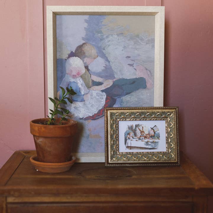 Petal Lane Home - Wholesale Art Print - Tea Party with the Mad Hatter Framed Antique Art2