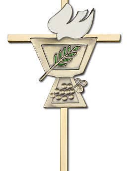 Cruz de Parede com Cálice de Confirmação por atacado de Tony’s Jewelry