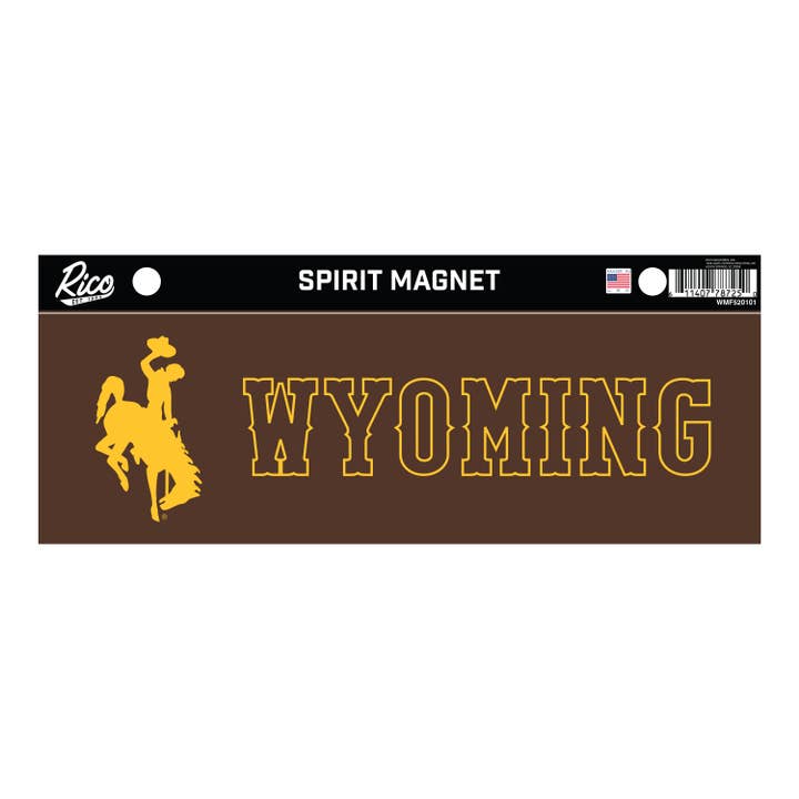 NCAA Wyoming Cowboys 4 x 10 Aimant d'Esprit d'Équipe pour la vente par Rico Industries