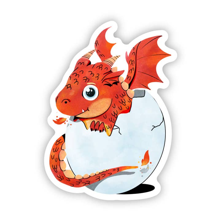 Hatching Dragon Sticker for wholesale by Big Moods