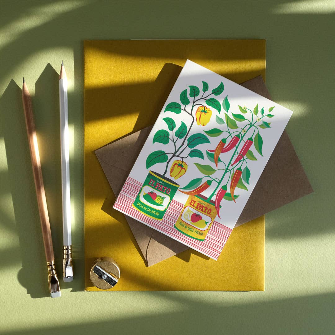 Printer Johnson Ltd - Wholesale Everyday Greeting Card - Chilli Peppers | Everyday greetings card | Garden, growing1