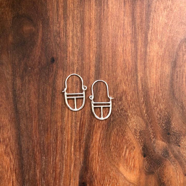 mini shield drop earring for wholesale by Hahn Jewelry
