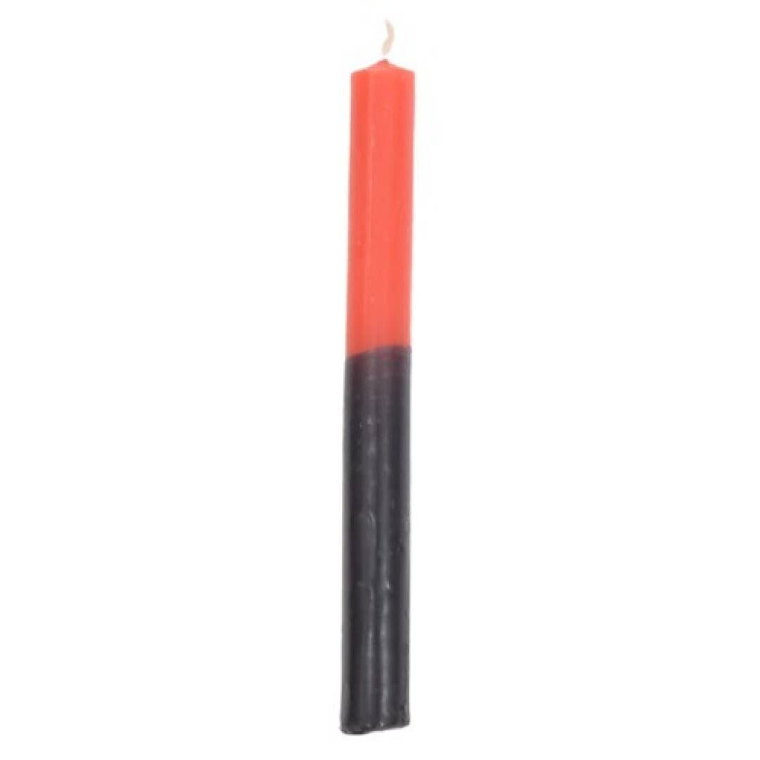 AUM Fragrances - Wholesale Tapered Candle/Candlestick - Ritual Candle 15X1.5Cm Red/Black0