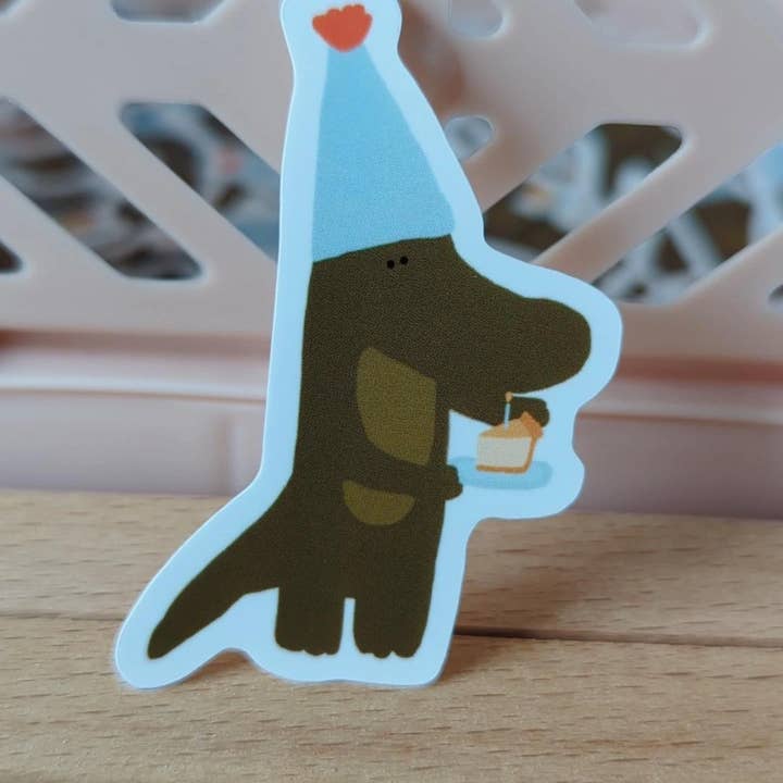 The Croco's Birthday - Stickers for wholesale by LE PAPIER GRAPHIQUE