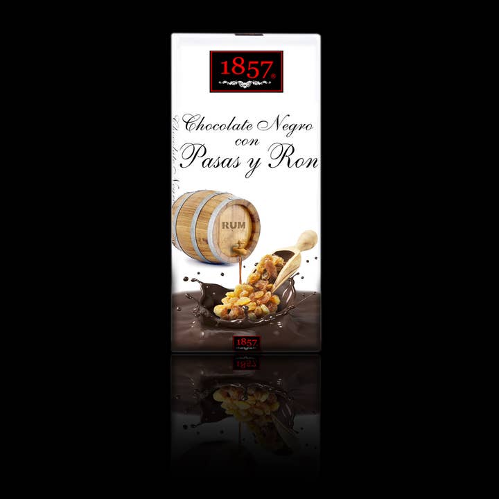 Dark Chocolate Rum & Raisins 125G for wholesale by 1857