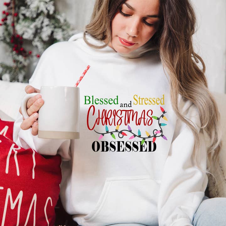 Blessed and Christmas Obsessed for wholesale by Rae Luxe