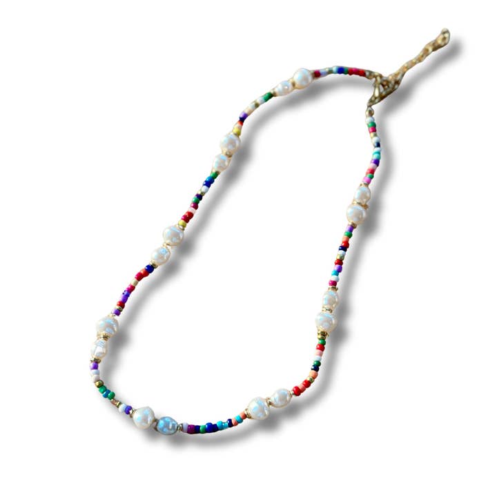 Beaded Fresh Water Pearl Necklace for wholesale by Picki Nicki